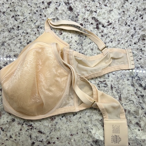 EUC Soma Lightest Lift Perfect Coverage Bra 40DDD Pale Sand - Picture 6 of 8